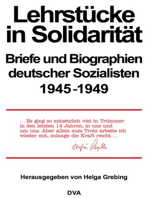 cover image of Lehrstücke in Solidarität